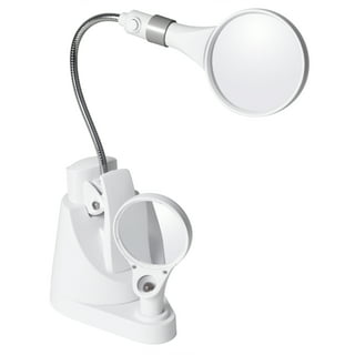 OttLite Achieve LED Sanitizing Desk Lamp with Wireless Charging, White,  Modern Light for Reading, Crafting & Office Desktop