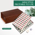 thumbnail image 3 of 1 juego de mini mahjong portátil para viajes, juego clásico para fiestas y reuniones., 3 of 6