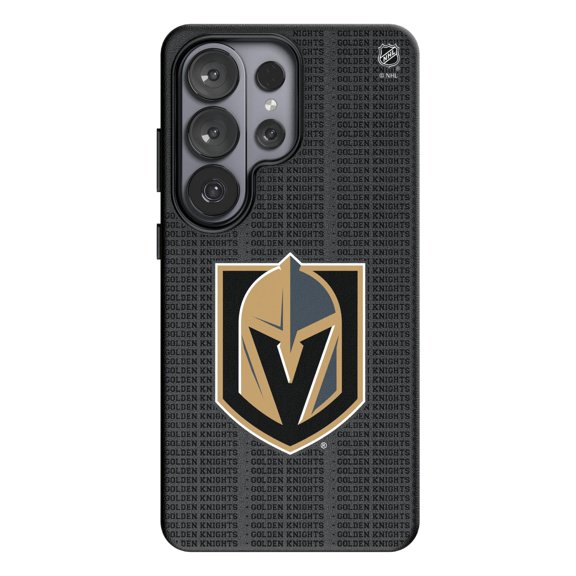 Keyscaper Vegas Golden Knights Text Backdrop Galaxy Magnetic Bump Case
