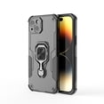 thumbnail image 3 of Designed for iPhone 15 Case, Military-Grade Protection, Protective Phone Case, with 360 Metal Ring Holder Kickstand, Shockproof Bumper Hybrid Women Men Case for iPhone 15, Black, 3 of 6
