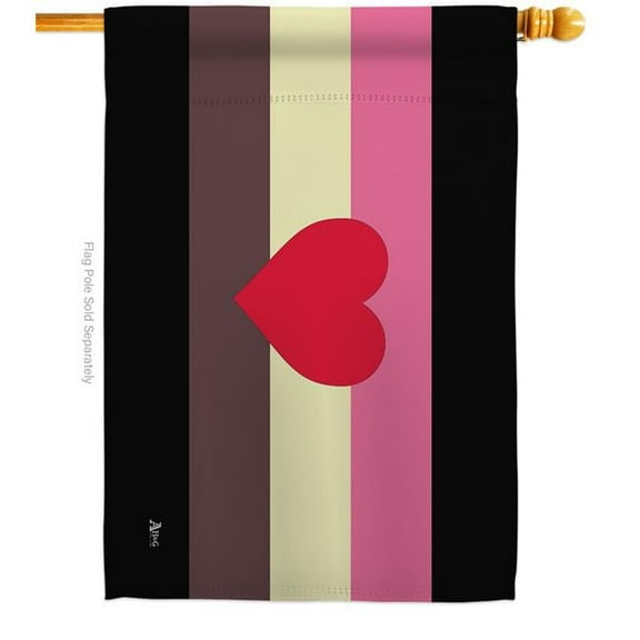 Americana Home & Garden H148006-BO Fat Pride Support 28 x 40 in. Double-Sided Decorative Horizontal House Flags for Decoration Banner Garden Yard Gift