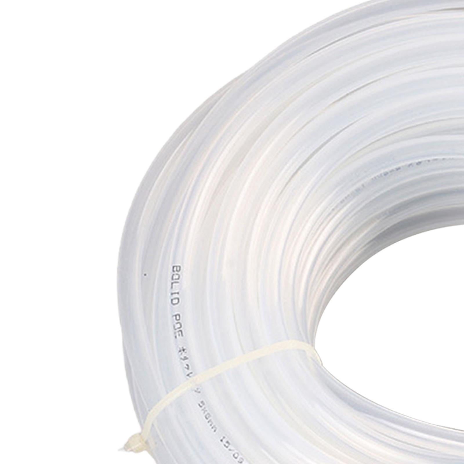 simhoa Pneumatic Straight Tube Air Pump Hose High-pressure Resistant Easy to Use Smooth Multifunctional for Home DIY Work White 20m