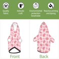 thumbnail image 4 of Yiaed Strawberries Print Dog Hoodie Security Pet Dog Costume Pets Dog Hoodie Sweatshirt with Pocket for Small Dogs-Large, 4 of 5
