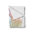 thumbnail image 2 of Rainbow Mandala Soft Flannel Fleece Throw Blanket, Yoga Themed Meditating Woman Outline with Mandala Patterned Background, Cozy Plush for Indoor and Outdoor Use, 70" x 90", Multicolor, by Ambesonne, 2 of 6