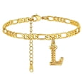 thumbnail image 1 of Boho Female Foot Chain 26 Letters Layer Hexagons Anklet Jewelry Anklet 26 Initial Anklet Bracelets For Women Letters Anklet Pearl Bracelet Men Flower Girl Bracelet Name Bracelet of The Rings Book Set, 1 of 3