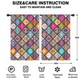 thumbnail image 2 of Blackout Kids Curtains,Multicolor Ethnic Geometric Patchwork Pattern Childrens Insulated Curtains Set Of 2,Bedroom Essentials,Toddler Room Decor 42x63in(106x160cm), 2 of 5