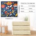 thumbnail image 6 of Yayeee 6 Pack Kitchen Dish Cloths Set for Washing Soft Drying Absorbent Microfiber Towels, Art Flowers, 6 of 9