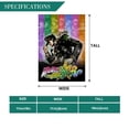 thumbnail image 3 of Las Bizarras Aventuras de JoJo-bandera de jardín temática. Regalo perfecto para fans, amigos y familiares, ideal para actividades al aire libre y decoración de fiestas.28CM*45CM, 3 of 5