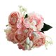 thumbnail image 1 of Flores Decorativas para la Decoración Del Hogar 5-Cabeza Combinaciones de Flores Artificiales de Hortensias Peonías Y Bayas para la Boda Y la Decoración Del Hogar, 1 of 4