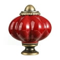 thumbnail image 1 of ZheElen Retro And Durable Ceramic Cabinet Handles For Kitchen Cabinets And Exquisite Dark red, 1 of 6