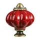 thumbnail image 1 of Manijas de gabinete de cocina Wosthever cerámica vintage Rojo oscuro, 1 of 6