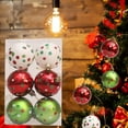thumbnail image 3 of Under $5 InsCrazy Christmas Tree Balls 2.4in Christmas Ornaments, 12 Painted Matte Plastic Xmas Tree Balls Set Christmas Decorations Pendant Party Props, 3 of 6