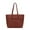 SD Brown, variant on Hallie Women’s Tote Bag, Solid Quilted Cotton Shoulder Handbag by Mia K - Orange
