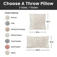 thumbnail image 6 of Sol Living Decorative Pillows Throw Pillows Couch Pillows Bedroom Throw Pillows Bed Macrame Decor Boho Pillows Lumbar Pillow Cushion Decorative Sofa Pillows Living Room, 18 x 18 inches, Natural, 6 of 8