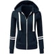 thumbnail image 1 of ICHUANYI Clearance Women's Fashion Solid Loose Long Sleeve Tops Casual Sweatshirt(Navy, L) ICHUANYI WER2023081006124, 1 of 3