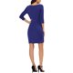 thumbnail image 3 of INSPIRE CHIC Vestido de Promoción Bodycon con Cuello en V Profundo y Mangas 3/4 Azul S, 3 of 7