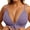 Purple, variant on ,Women's Front Closure Triangle Cup Bras No Underwire Supportive Bra Push up Unlined Bralettes White XXXXL