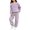 Purple, variant on Girls 2 Piece Outfits Clothes Fleece Flannel Winter Fluffy Warm Plush Fuzzy Pullover Sweatshirt and Sweatpant Pajamas Sweatsuit 5-14 Years