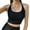 Black, variant on Women Summer Tops Sports Bra With Padded For Women Color Block Racerback Crop Tank Top Double Lined Yoga Shirt C9 Top Camisole for plus Size with Bra Corset Tube Bodysuit Cropped Grey One Size