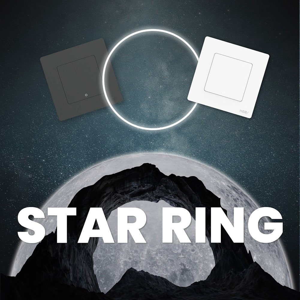 Leke For Moes For Tuya For ZigBee Smart Light Switch Wall Switch Star Ring Series For Led Light Lamp Smart Control