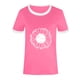thumbnail image 3 of Gibobby Camisetas Mujer Manga Corta Blusa informal manga corta con cuello redondo para mujer, camiseta con estampado girasol Color(Rosa,XL), 3 of 4