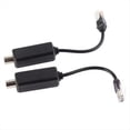 thumbnail image 1 of 1Pair 10/100Mbps 1CH Passive IP Network Coaxial Transmitter Receiver Extender for IP NVR Camera Extender over Coax, 1 of 5
