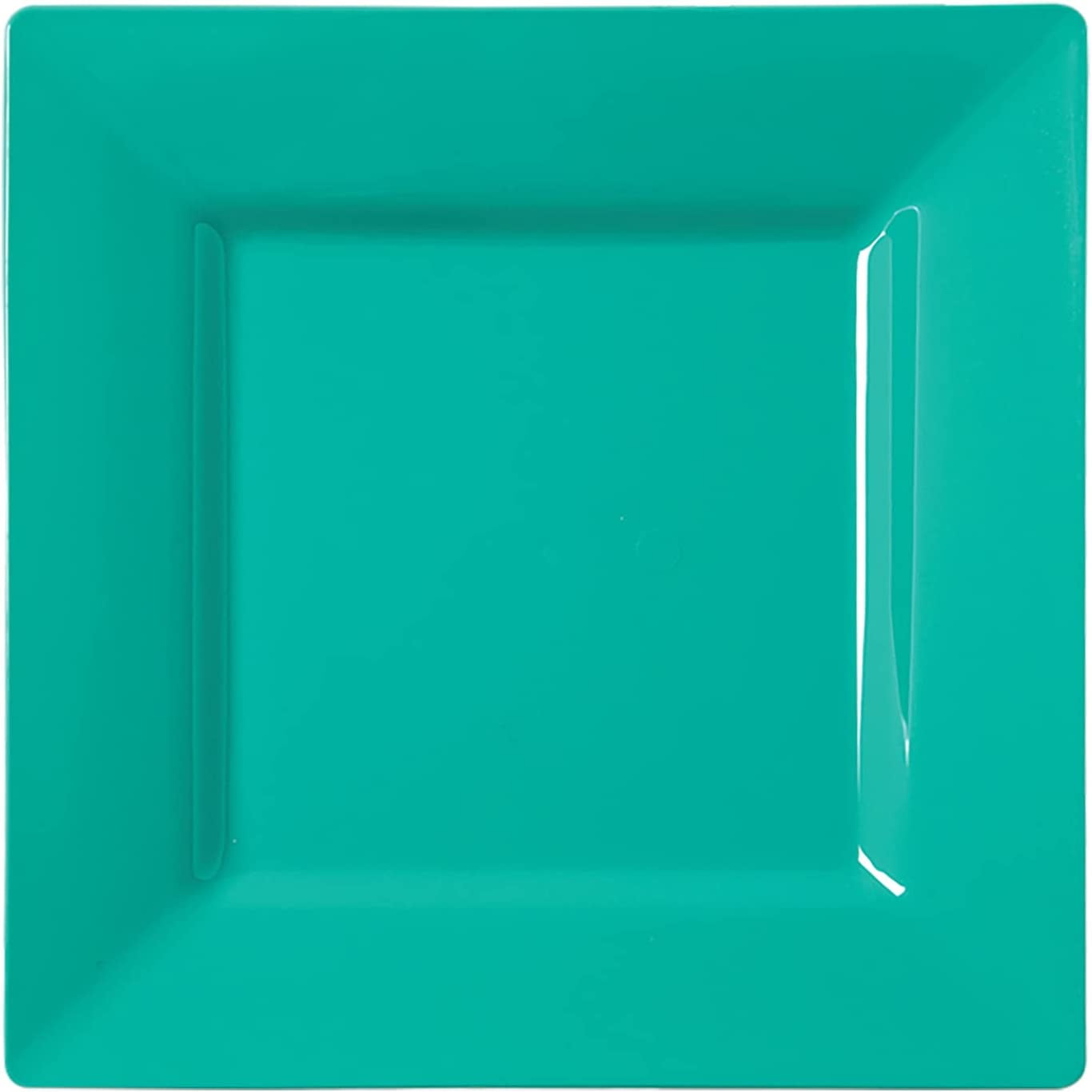 Square Plastic Plates Disposable Dinner Dishes Fancy Dinnerware Bulk