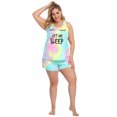 thumbnail image 5 of HDE Women's Plus Pajama Set Sleepwear PJ Short Sets Sleep Tie-Dye 1X, 5 of 5