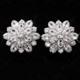 thumbnail image 3 of TIMIFIS Earrings Personality Simple Full Diamond Flower Earrings Ladies Jewelry - Summer, 3 of 6