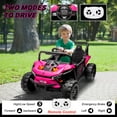 thumbnail image 2 of TROPOW Kids Cars Electric Ride On,12V 7AH Kids Electric UTV with Remote Control, Ride on Truck Car with Toy Storage,Kids Ride on Car Toy for Toddlers Kids,Christmas Gift for Kids,Pink, 2 of 7