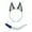 Blue1, variant on HUANLEDASH 1/2 Pcs/Set Dog Costume Props Animal Ears Decor Hair Hoop Tail Set Birthday Party Cosplay Dress Up Accessories