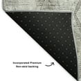 thumbnail image 3 of Addison Rugs Mayfield Washable Traditional Diamond Silver Rectangle Rug, 8' x 10', 3 of 6