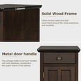 thumbnail image 5 of Yesfashion Vintage End Table Side Table With Drawer USB Ports Night Stands Bedroom Furniture For Bedroom/Living Room/Salon/Office, 5 of 9