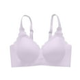 thumbnail image 4 of Cqxid525 Sales Full Coverage Bras for Women Women Comfortable Wireless Bras Less Seam Bralettes Soft V Neck Scalloped Full Coverage Everyday Bra, 4 of 4