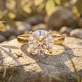 thumbnail image 6 of Rosec Jewels IGI Certified Lab Grown Diamond Solitaire Engagement Ring - 5 Carat - Big Diamond Ring for Women - E-VS1 Grade, 10K Yellow Gold, US 10.00, 6 of 8