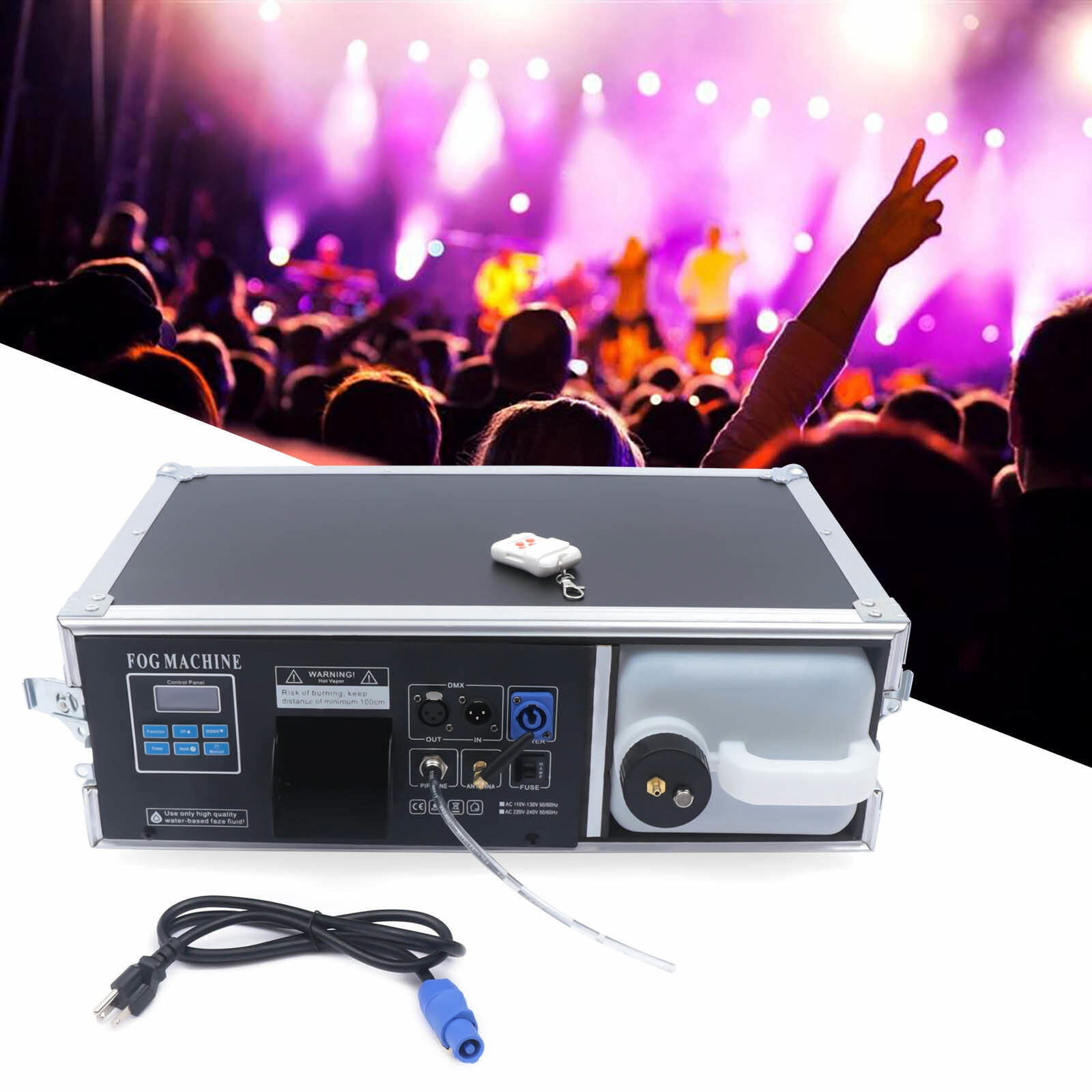 DENSET 1500W Stage Mist Haze Machine Hazer DMX Control Smoke Smoke Stage fog Machine