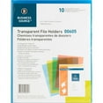 thumbnail image 2 of Business Source Letter File Sleeve - 8 1/2" X 11" - 20 Sheet Capacity - Polypropylene - Blue - 50 / Box, 2 of 6