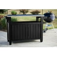 thumbnail image 3 of Keter Unity XL Outdoor Durable Kitchen Rolling Bar Cart with Storage Cabinet, Graphite, 3 of 9