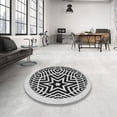 thumbnail image 4 of Ahgly Company Machine Washable Indoor Rectangle Transitional Light Black Area Rugs, 5' x 8', 4 of 7