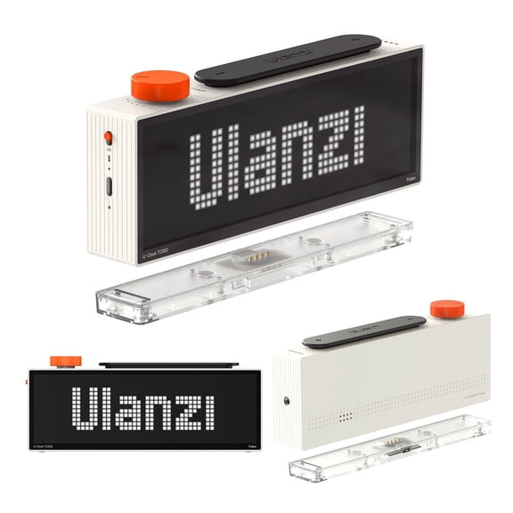 Ulanzi TC002 Pixbar Smart Pixel Clock WiFi LED Desk Clock with Follower Counter