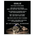thumbnail image 2 of Unframed Ice Hockey Goalie Helmet 8" x 10" Sport Poster Print, 2 of 3