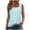 Light Blue, variant on Ecqkame Summer Tops for Women 2024 Loose Casual Pinted Sleeveless Dressy Pleated Suspenders Tops Going Out Tops for Women Light Blue XXL