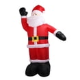 thumbnail image 4 of Inflatable Santa Yard Decoration, Christmas Inflatables Santa Polyester Stable Foldable Storage  for Garden EU Plug 220V,US Plug 100-240V,UK Plug 220V, 4 of 7