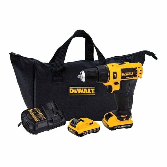 Taladro Rotomartillo 3/8 12 Volts + 2 Baterias Bolsa DeWalt DCD716D2
