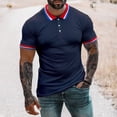 thumbnail image 3 of Men's Short Sleeve Polo Shirts Regular Fit Collared T-Shirt Casual Workout Golf Shirts, 3 of 5