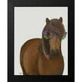 thumbnail image 2 of Fab Funky 20x24 Black Modern Framed Museum Art Print Titled - Horse and Flower Glasses, 2 of 5