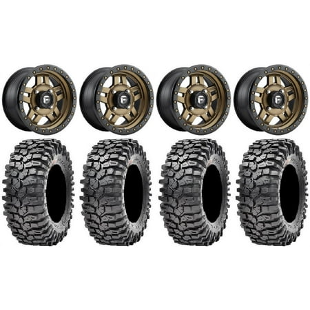 Fuel Anza Bronze 14 Wheels 32 Roxxzilla 396 Tires Kawasaki Mule Pro FXT Fuel Anza Bronze 14 Wheels 32 Roxxzilla 396 Tires Kawasaki Mule Pro FXT