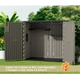 thumbnail image 5 of Decksplore Plastic Shelving for 37 Cu.ft Horizontal Shed and 57 Cu.ft Vertical Shed, One Shelf with 2 Hooks On The Package, 25.5 in * 13 in, Easy Assembly, 5 of 8