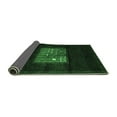 thumbnail image 2 of Ahgly Company Indoor Round Abstract Emerald Green Contemporary Area Rugs, 4' Round, 2 of 4