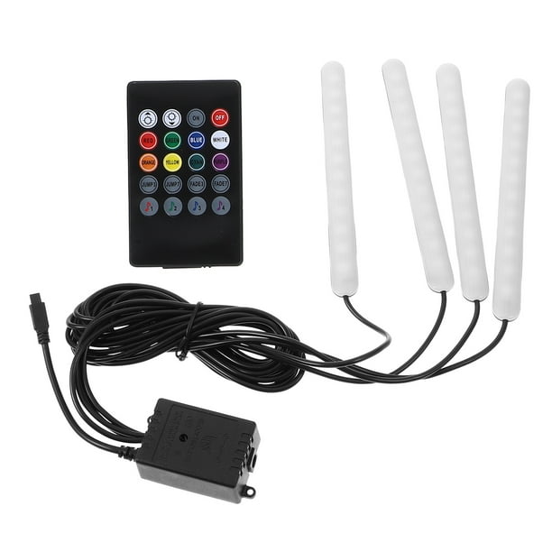 Luz LED para interior de coche, tira de luz para coche, kit de iluminación interior para coche, USB 5 V
